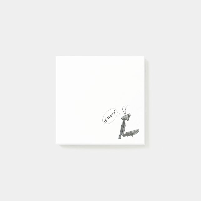 Bloco De Notas Hi there Praying Mantis (Frente)