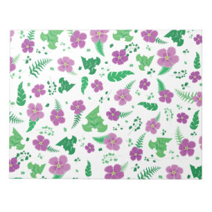 Bloco De Notas Hibiscus roxo