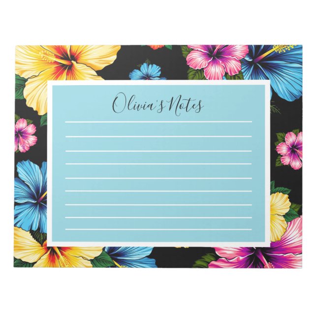 Bloco De Notas Hibiscus tropical (Frente)