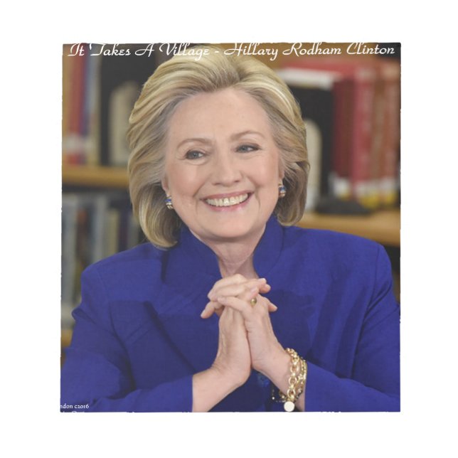 Bloco De Notas Hillary Clinton Presente É Uma Questão de Família (Frente)