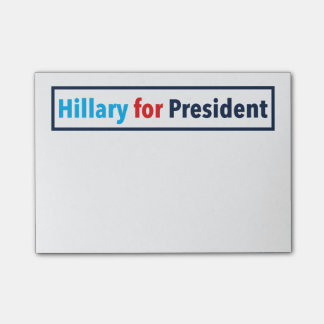 Bloco De Notas Hillary para o presidente (escolha sua própria