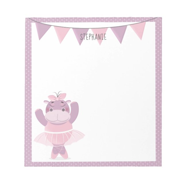 Bloco De Notas Hippo Ballerina (Frente)
