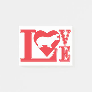 BLOCO DE NOTAS HIPPO-LOVE