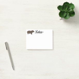 Bloco De Notas Hippopotamus Animal Africano