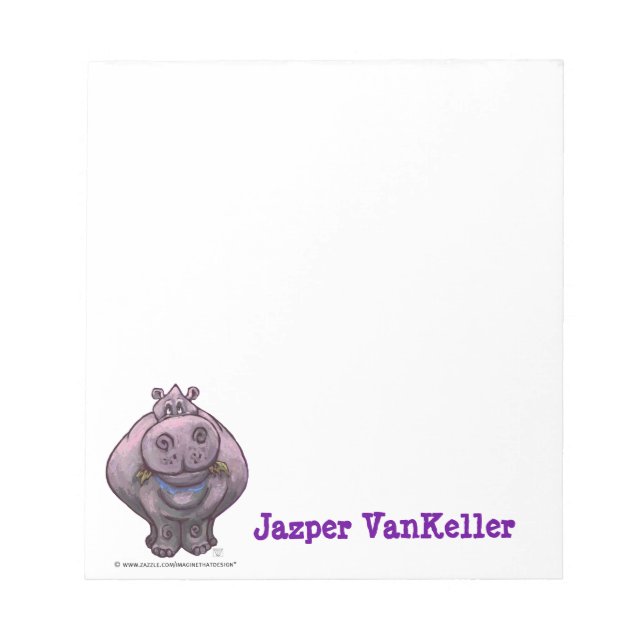 Bloco De Notas Hippopotamus Stationery (Frente)