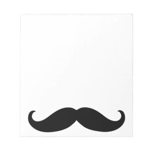Bloco De Notas Hipster Mustache