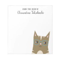 Hipster Tabby Cat | Adicione seu nome