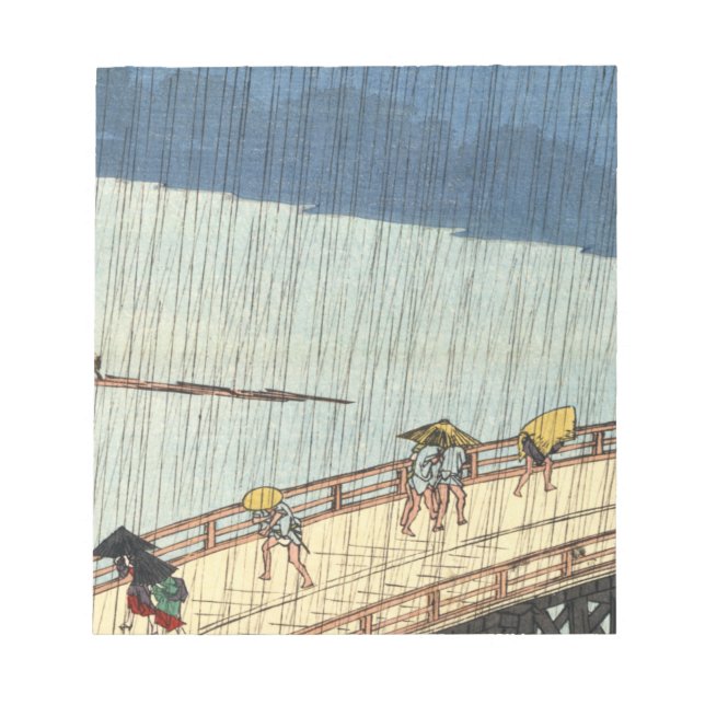 Bloco De Notas Hiroshige - Ponte Ohashi Na Chuva (Frente)