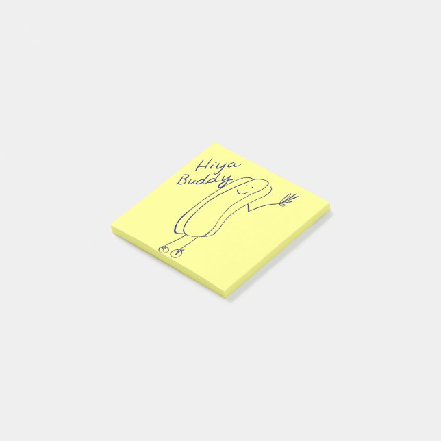 Bloco De Notas Hiya Buddy Post-It Notes (Inclinado)