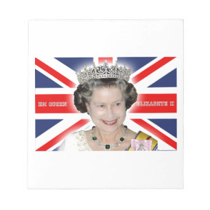 Bloco De Notas HM Queen Elizabeth II - Foto Pro