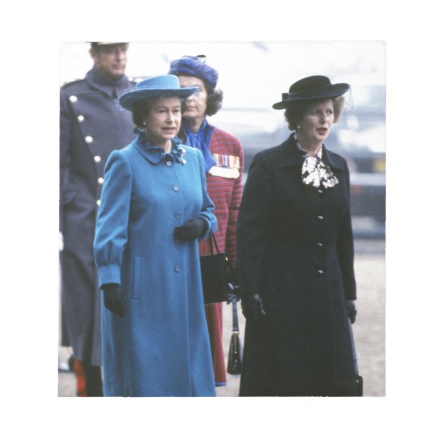 Bloco De Notas HM Queen Elizabeth II-Margaret Thatcher (Frente)
