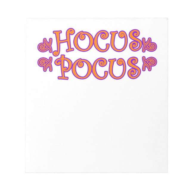 Bloco De Notas Hocus Pocus (Frente)