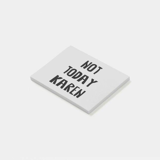 Bloco De Notas Hoje Karen (Inclinado)