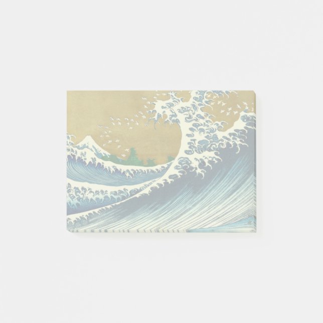 Bloco De Notas Hokusai Big Wave Japão Art (Frente)