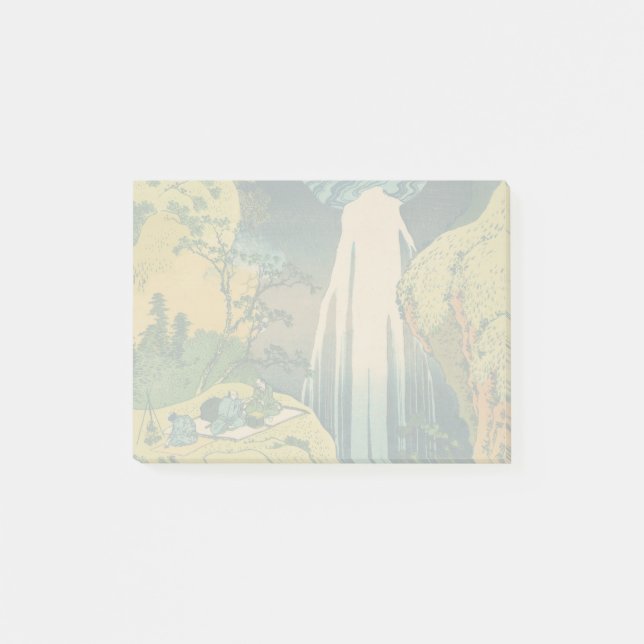 Bloco De Notas Hokusai Quedas Amida Japão Cachoeira  (Frente)