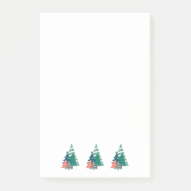 Bloco De Notas Holiday Evergreens Design (Frente)