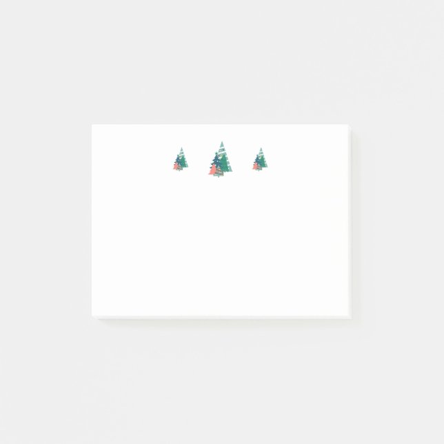 Bloco De Notas Holiday Evergreens Design (Frente)