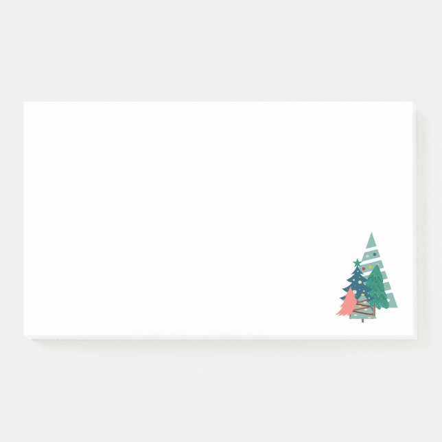 Bloco De Notas Holiday Evergreens Design (Frente)