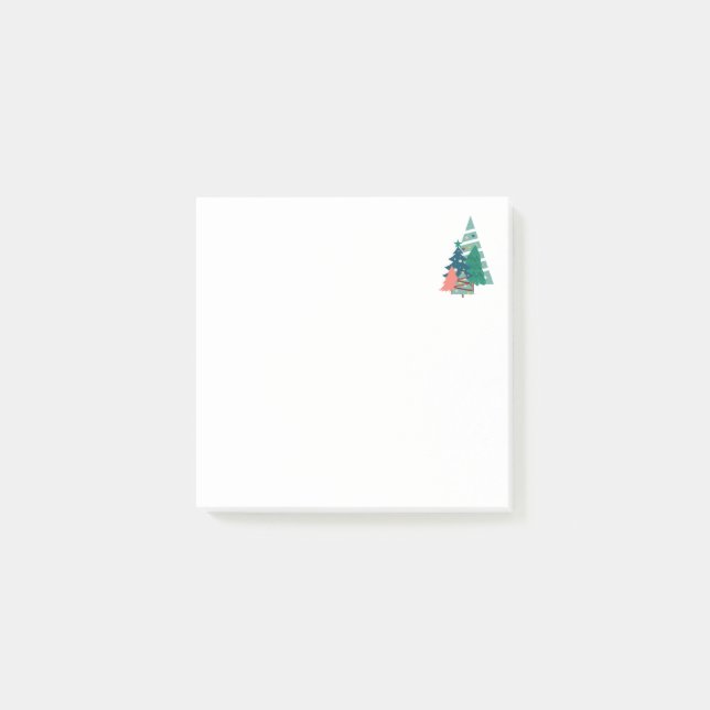 Bloco De Notas Holiday Evergreens Design (Frente)