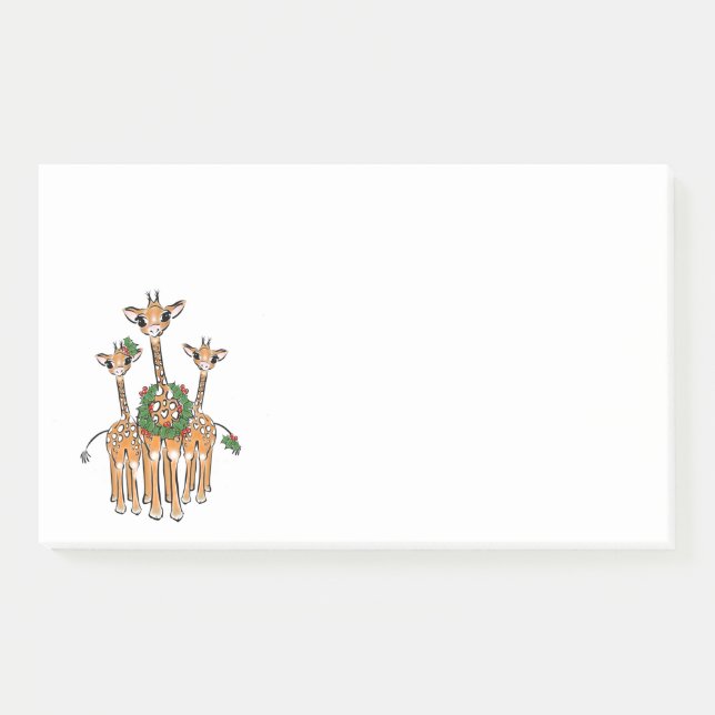 Bloco De Notas Holiday Girafes (Frente)