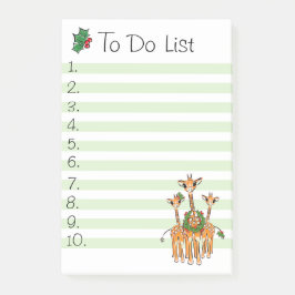 Bloco De Notas Holiday Giraffe