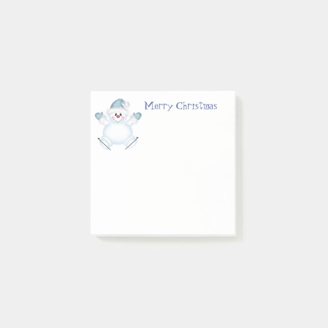 Bloco De Notas Holiday Poste o Notes-Snowman (Frente)
