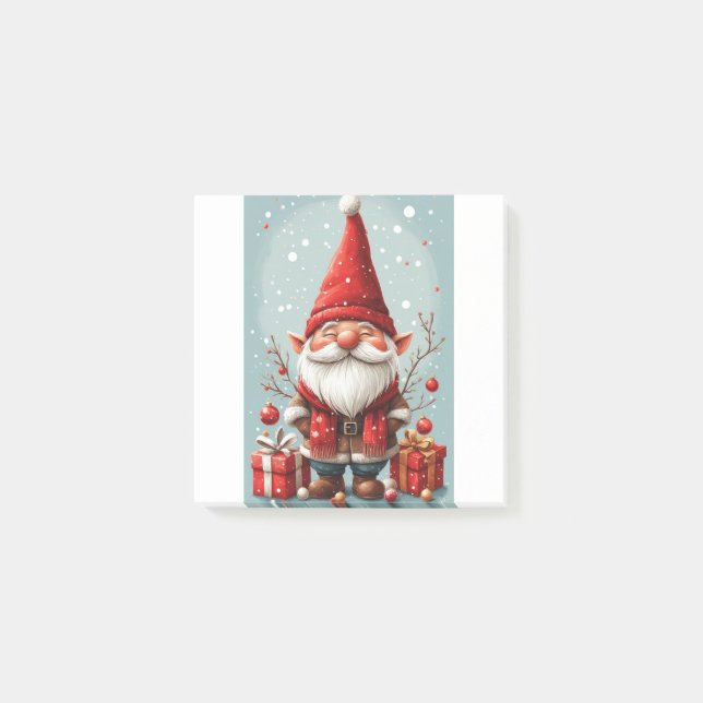 Bloco De Notas Holiday Season Gnome  (Frente)