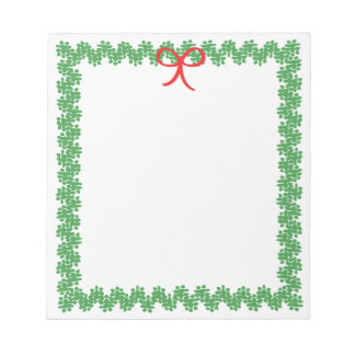 Bloco De Notas Holiday Wreath Notepad