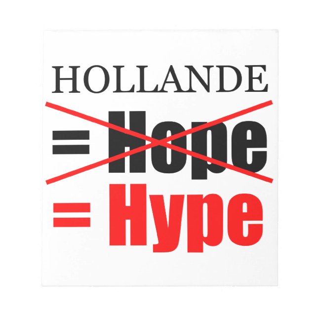 Bloco De Notas Hollande Not Hope = Hype - Notepad (Frente)