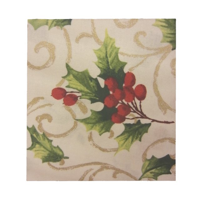 Bloco De Notas Holly Berries (Frente)