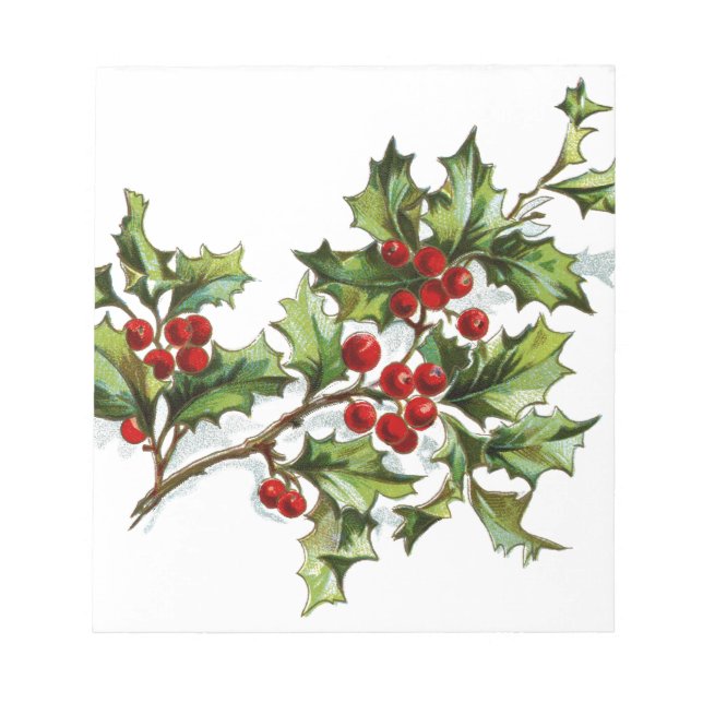 Bloco De Notas Holly Berries 001 (Frente)
