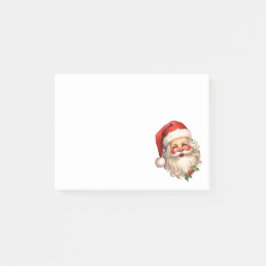 Bloco De Notas Holly Jolly Santa Claus Retro Style