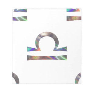 Bloco De Notas holograma Libra