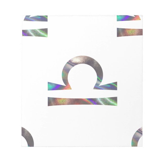 Bloco De Notas holograma Libra (Frente)