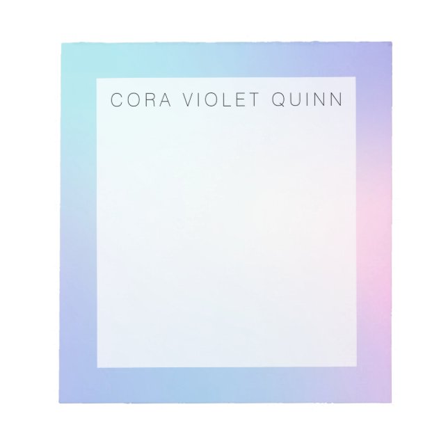 Bloco De Notas Holographic Ombre (Frente)