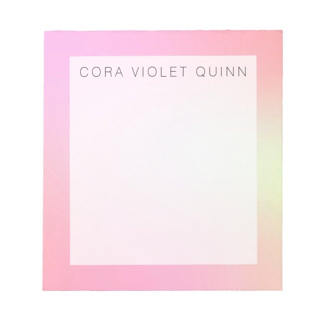 Bloco De Notas Holographic Ombre (Frente)