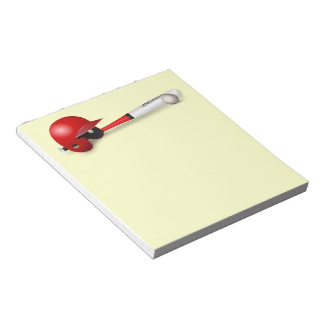 Bloco De Notas Home Run Game Team Treinador Esportivo Ball Divert (Inclinado)