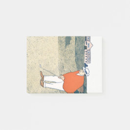 Bloco De Notas Homem jogando Golf por Edward Penfield.