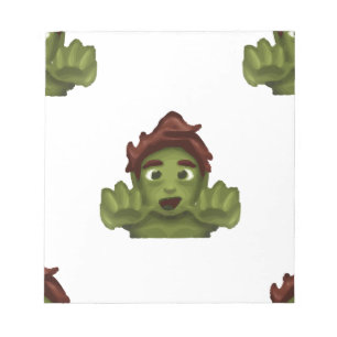 Bloco De Notas homem zombie emoji
