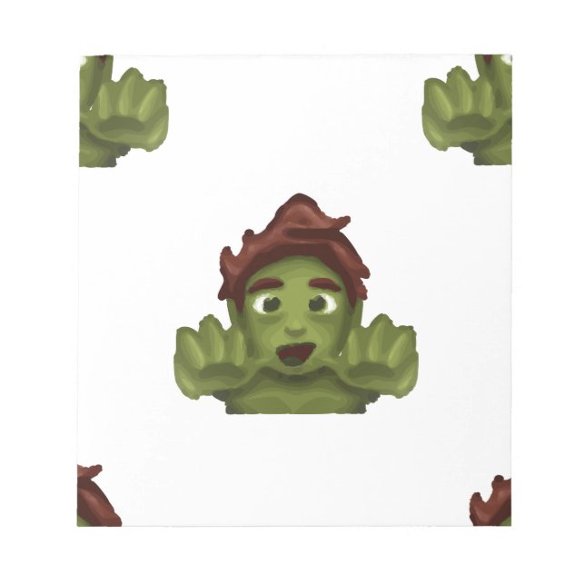Bloco De Notas homem zombie emoji (Frente)