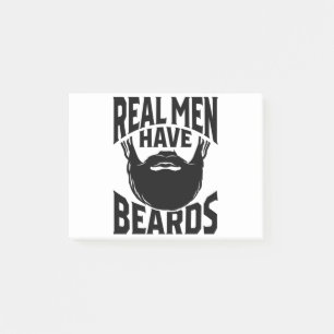 Bloco De Notas Homens De Verdade Têm Barbas No Homem