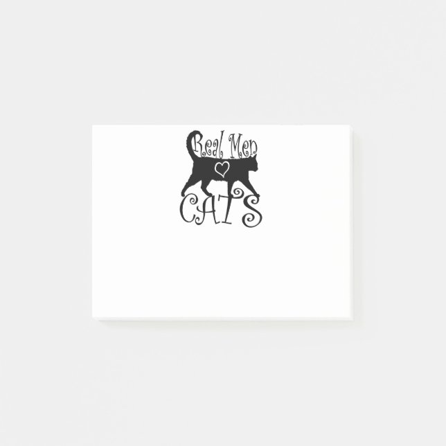Bloco De Notas Homens Reais Adoram Gatos (Frente)