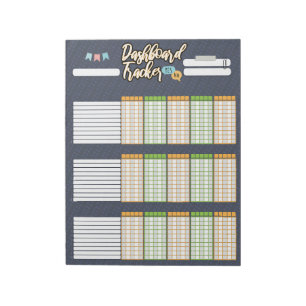 BLOCO DE NOTAS HOMESCHOOL DASHBOARD TRACKER 1