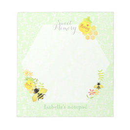 Bloco De Notas Honey Bee Green