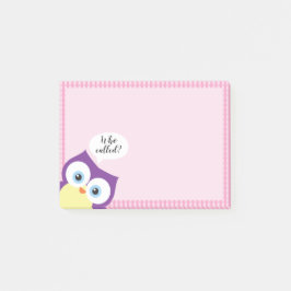 Bloco De Notas Hoot Owl Woodland Animal Wilhellife Whimsical