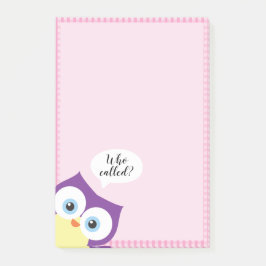 Bloco De Notas Hoot Owl Woodland Animal Willife Cute Whimsical