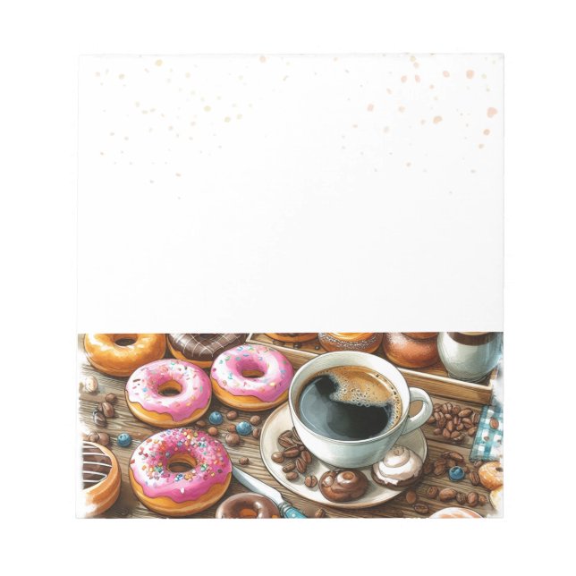 Bloco De Notas Hora de Donut e Café (Frente)
