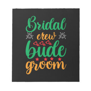 Bloco De Notas Horário da Tripulação Bridal