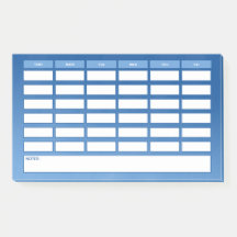 Horário Semanal de Ombre Azul Simples