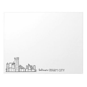 Bloco De Notas Horizonte de Baltimore